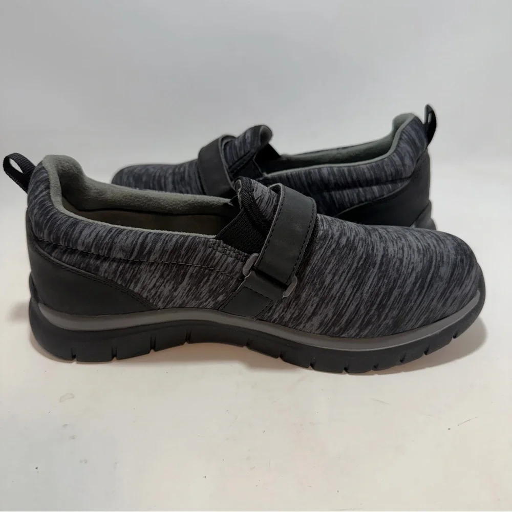 Anodyne No. 11 Sport Trainer Womens 7W Wide Gray Black Comfort Walking Shoes